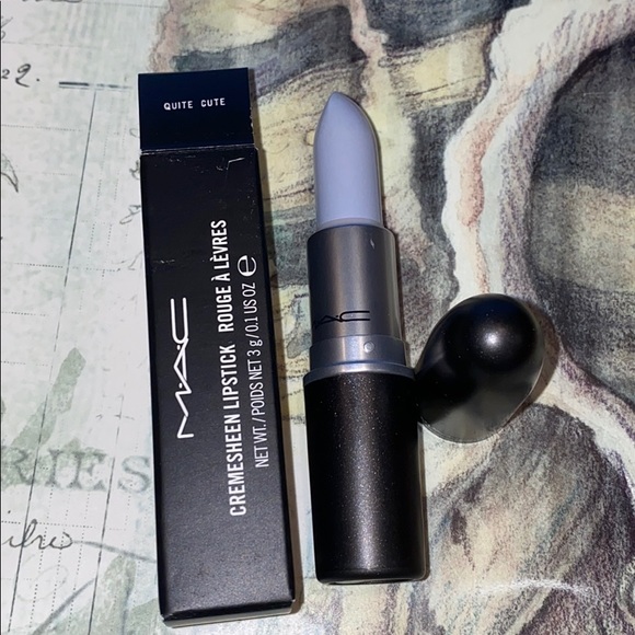 MAC COSMETICS QUITE CUTE Cremesheen BNIB LIPSTICK Lavender Purple RARE Limited - Picture 2 of 6